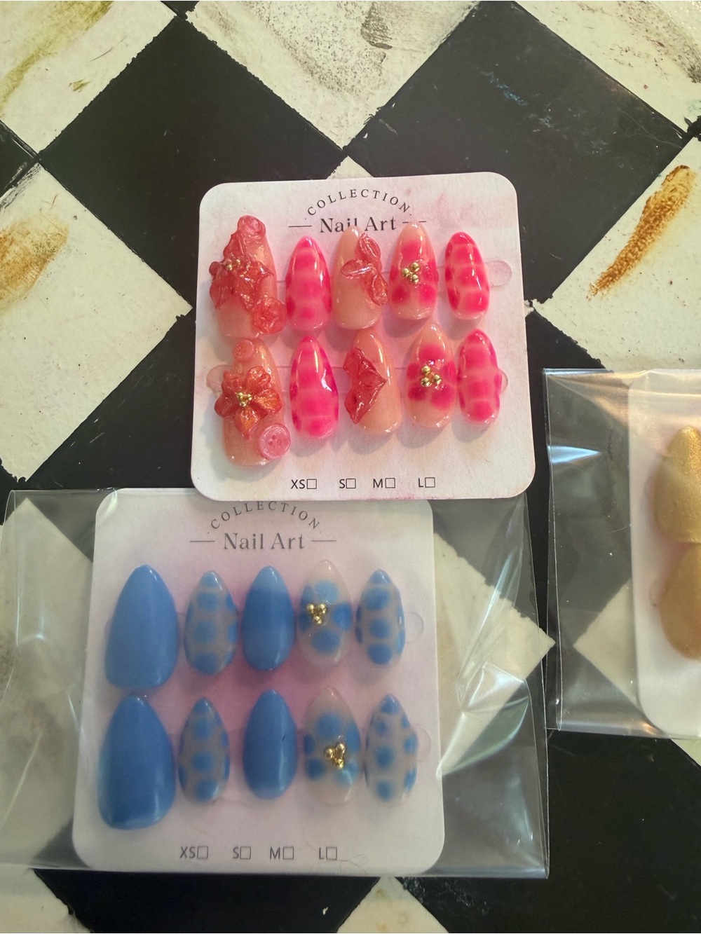 Floral & Polka Dot Press-On Nail Set